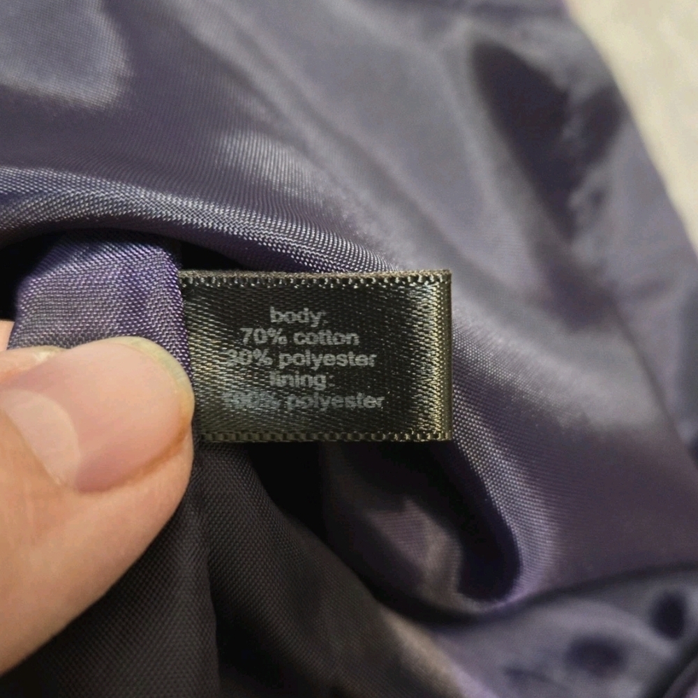 The Limited Skirt Purple Polka Dot A-Line Women's Size 6 Pockets Lined Zip - Picture 6 of 8